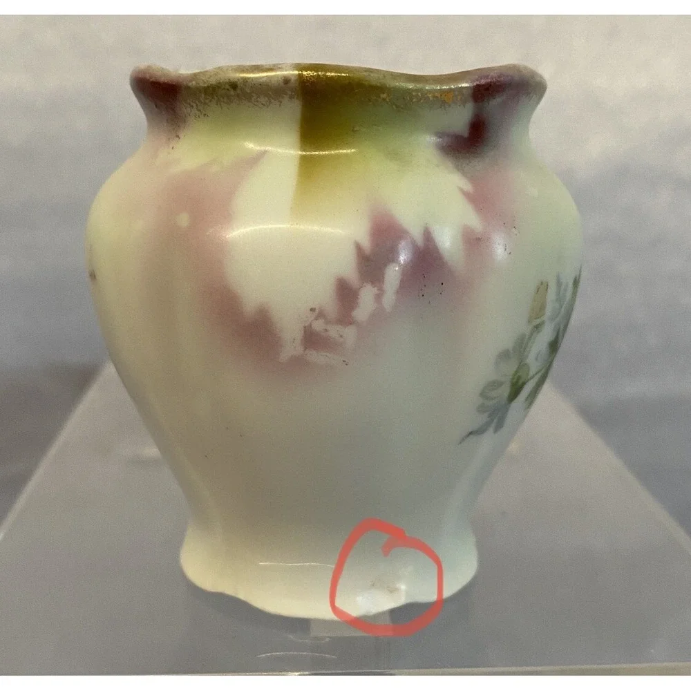 Antique 1909 Carl Schumann Bavaria Porcelain Mini Vase 2